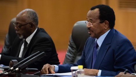L'actuel président camerounais, Paul Biya