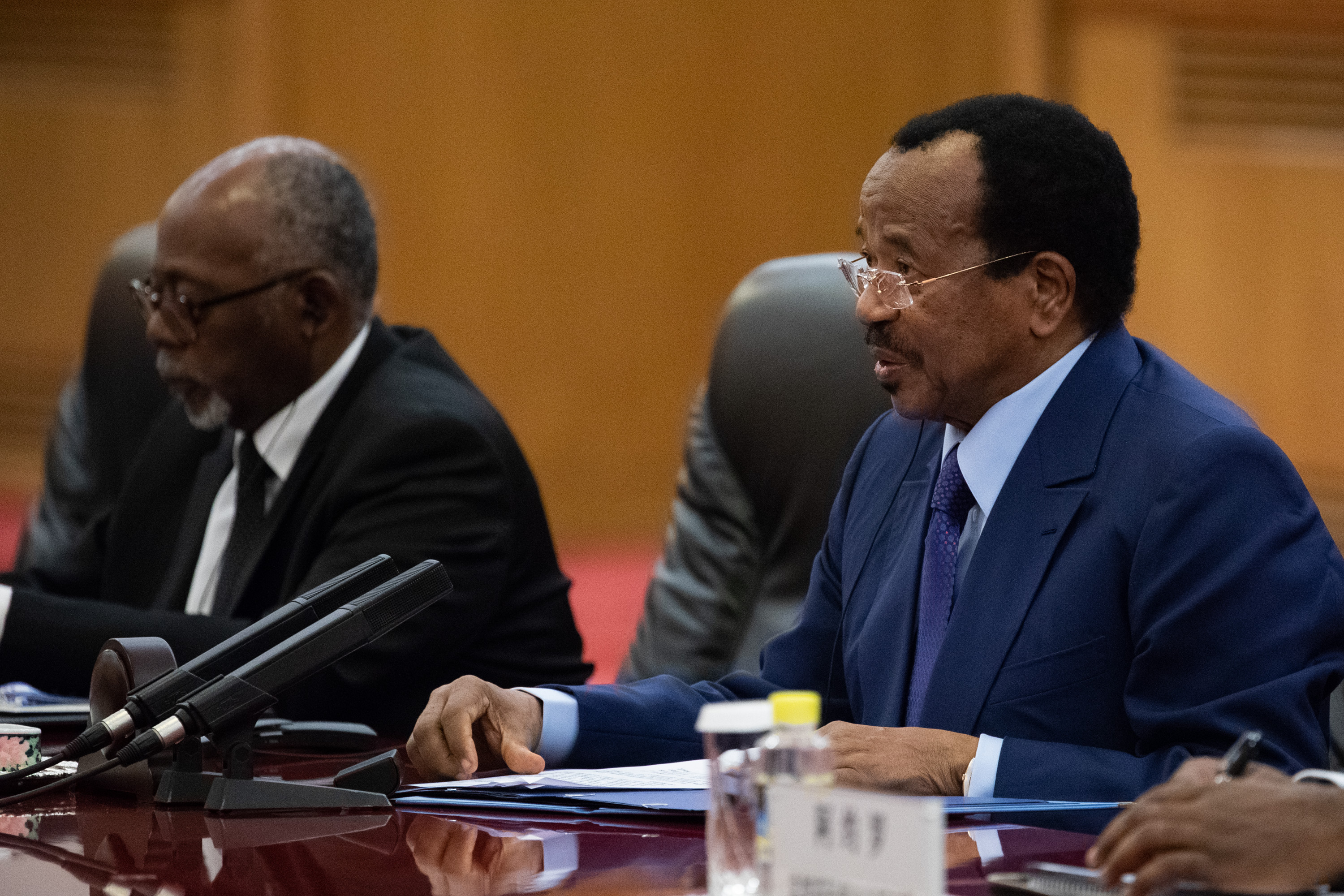 L'actuel président camerounais, Paul Biya