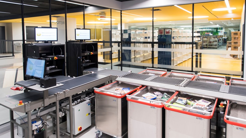 Robot de tri automatisé de la bibliothàque Ahuntsic
