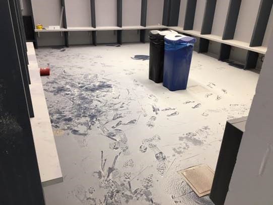 Le chalet de la patinoire du parc Clémetine-de-la-Rousselière fermé jusqu'à nouvel ordre car vandalisé en fin de semaine passée.