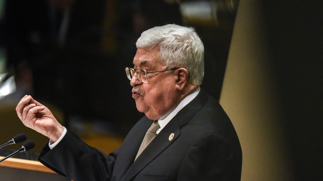 Le président de la Palestine, Mahmoud Abbas