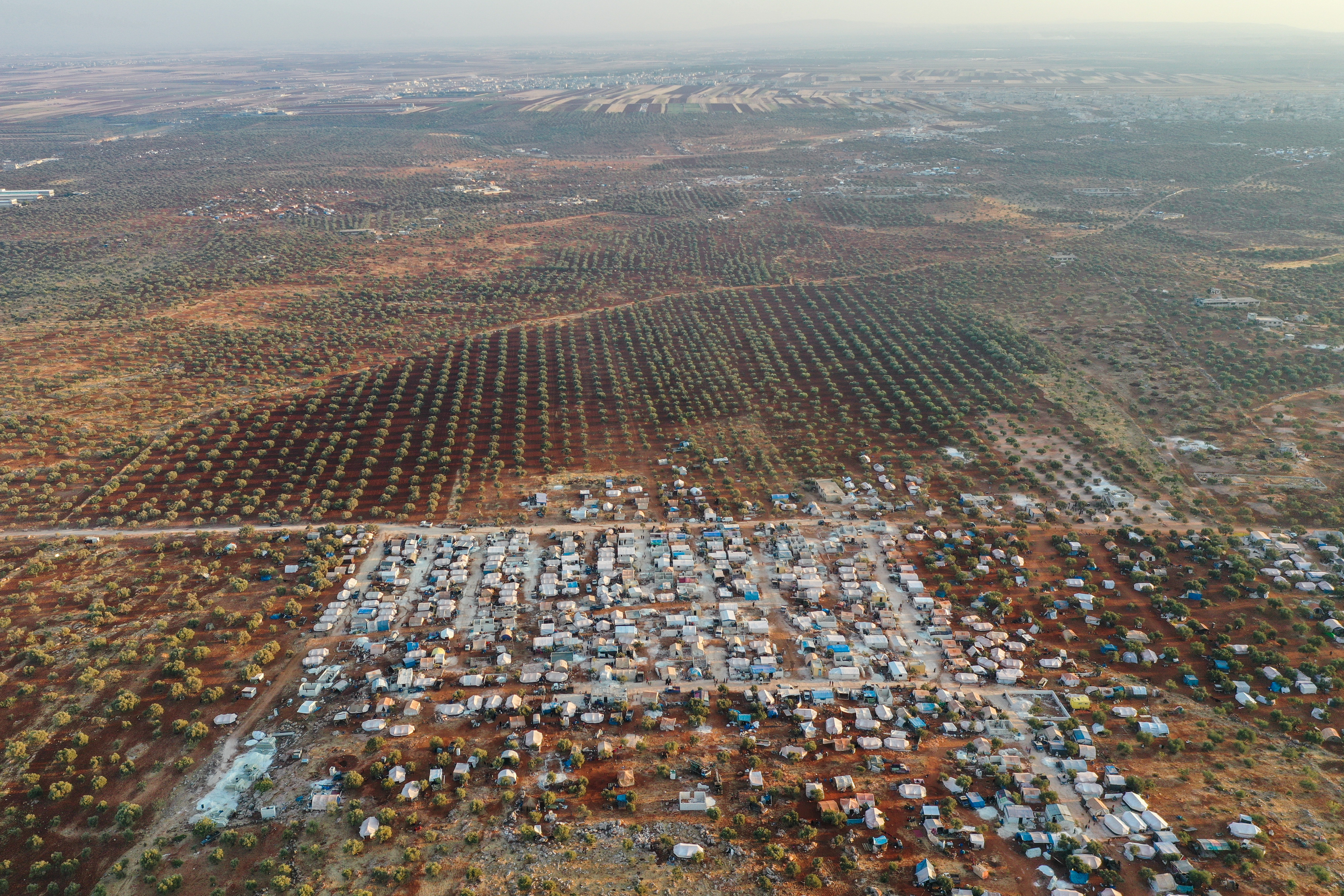 Un camp de déplacés en Syrie