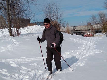 Une patinoire réfrigérée et des sentiers de ski de fond pourraient être aménagés au Bassin Peel. Le rêve de Pierre Marcoux.