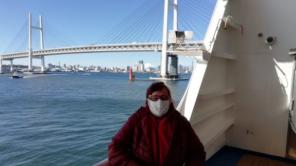 Manon Trudel et Julien Bergeron sont à bord du Diamond Princess, le bateau de croisière en quarantaine, coincé à Yokohama au Japon à cause de cas de coronavirus.
