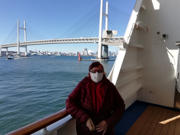 Manon Trudel et Julien Bergeron sont à bord du Diamond Princess, le bateau de croisière en quarantaine, coincé à Yokohama au Japon à cause de cas de coronavirus.