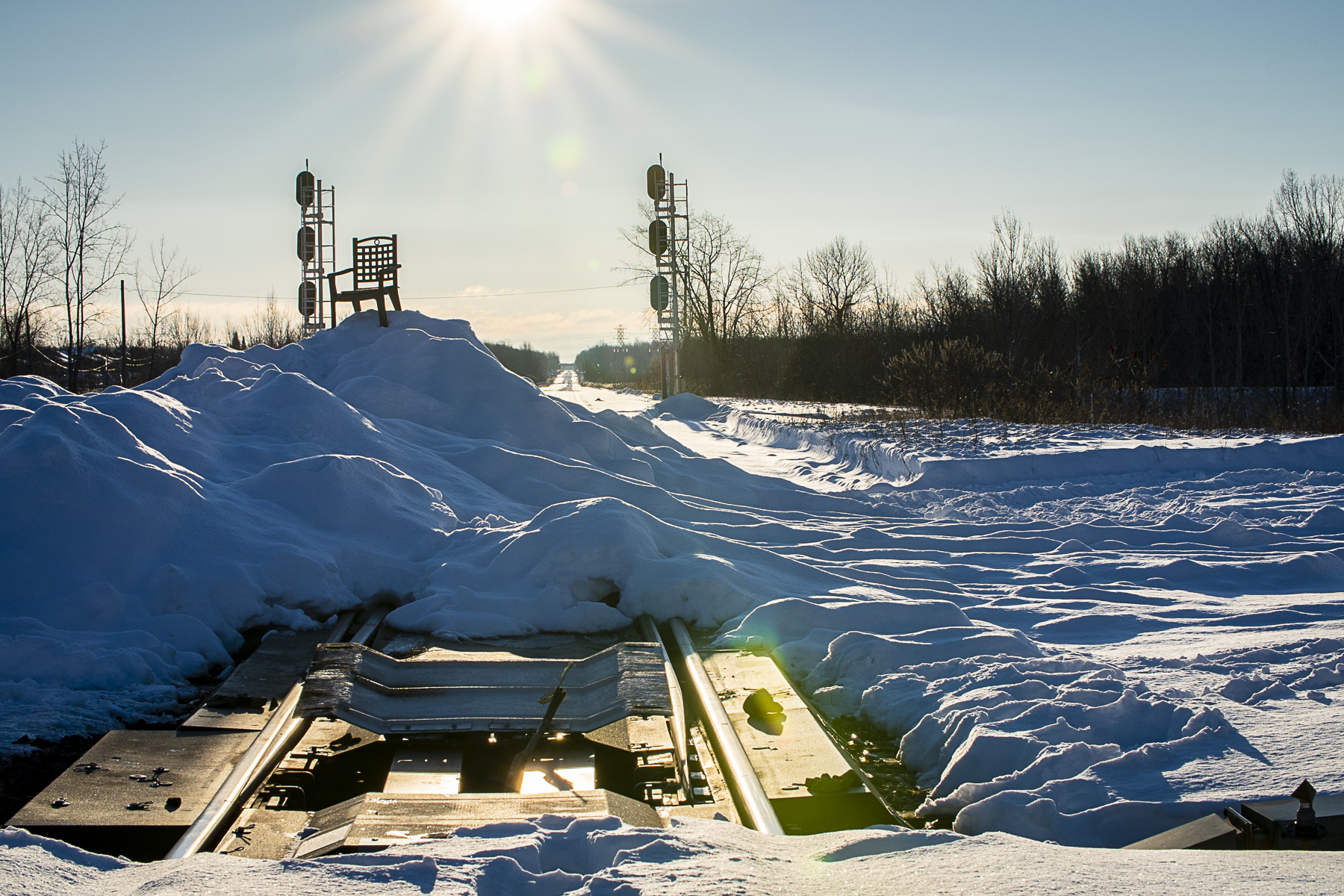 Le blocus de la ligne Candiac du réseau exo se poursuivait mercredi à Kahnawake.
