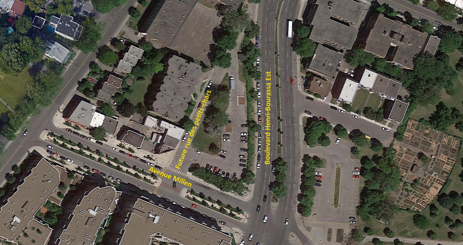 Future rue des petits-chars entre Millen et Henri-Bourassa Est