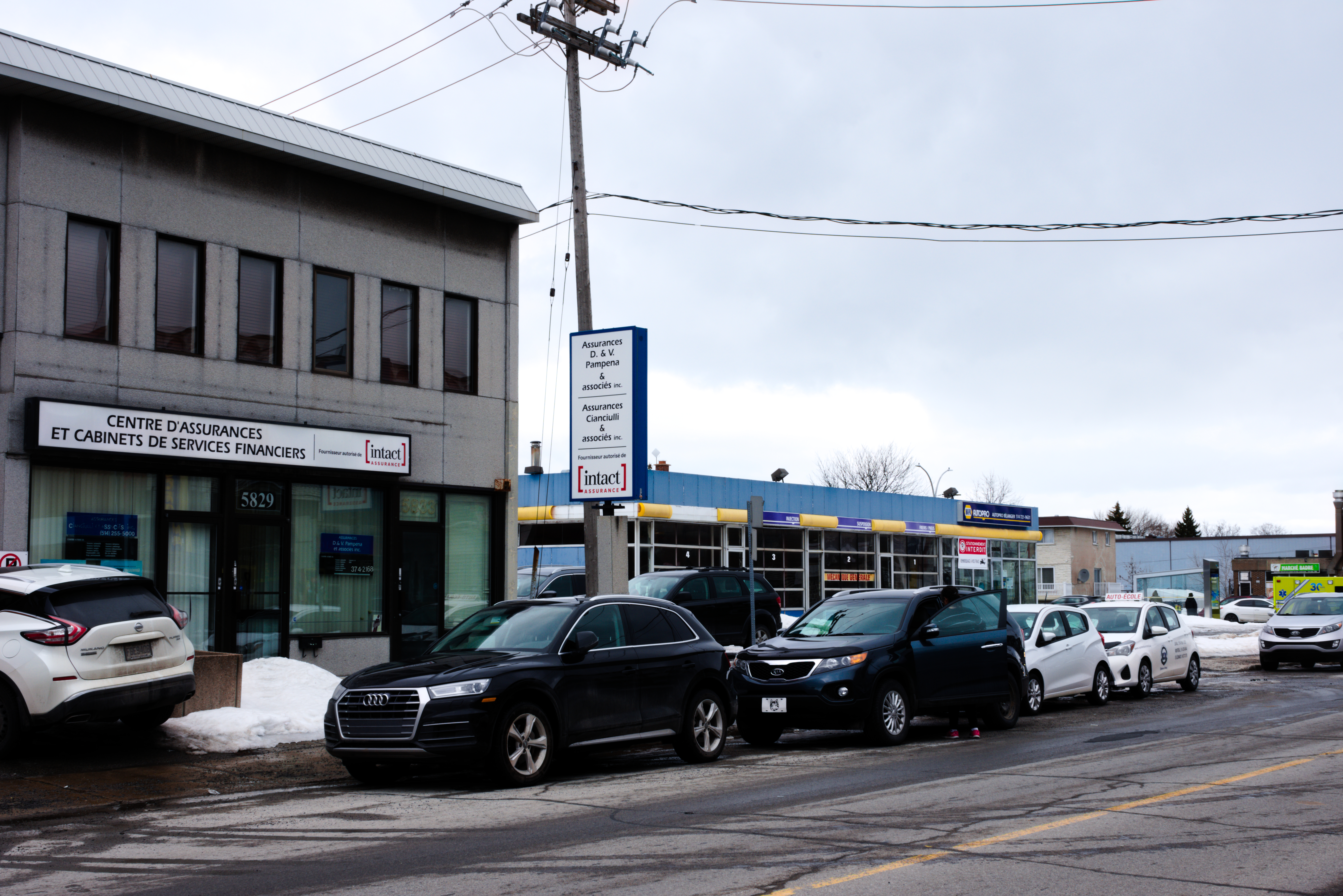 Les immeubles qui devront être détruit pour le projet immobilier.