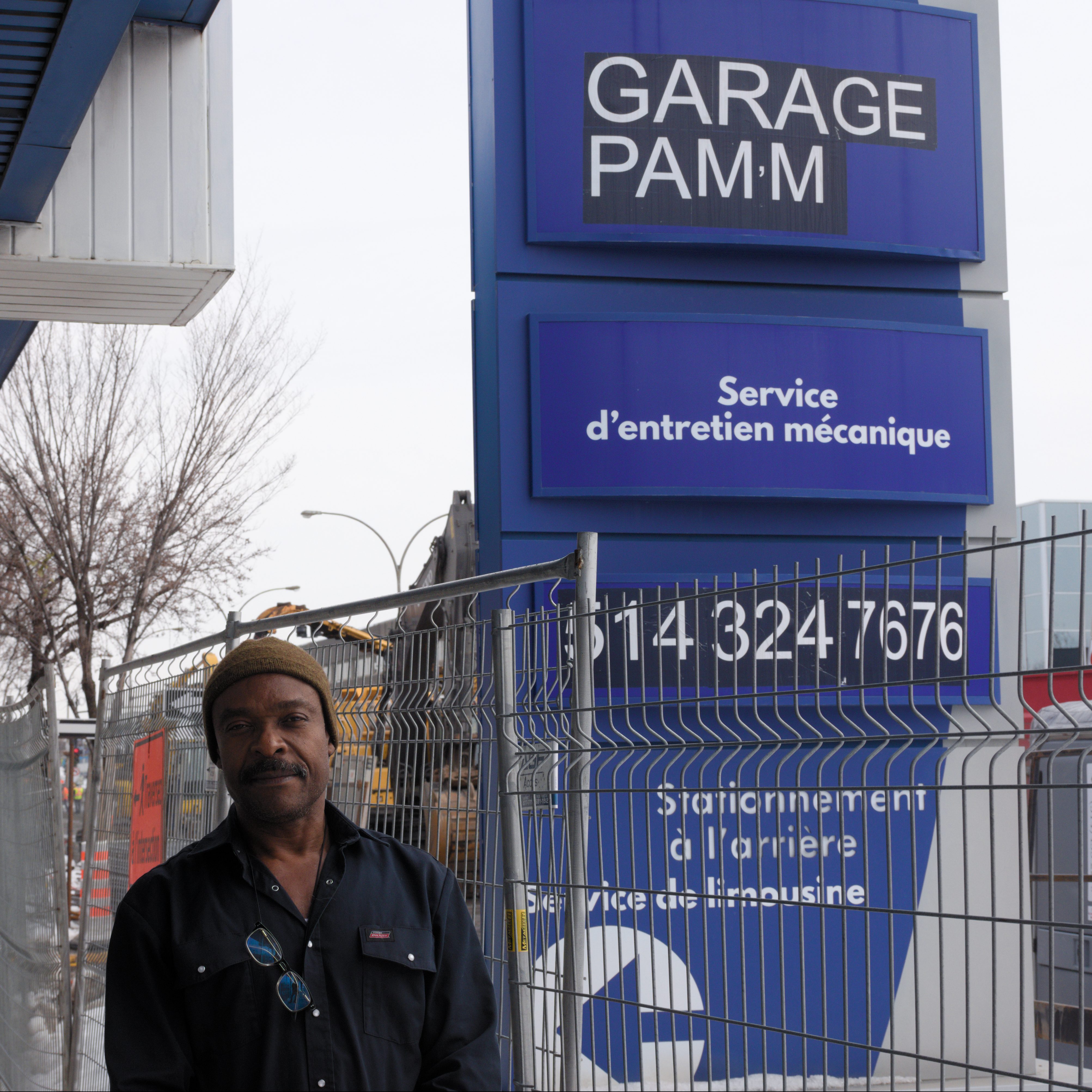 Le garage Pam'm est situ&eacute; sur le boulevard Pie-IX.