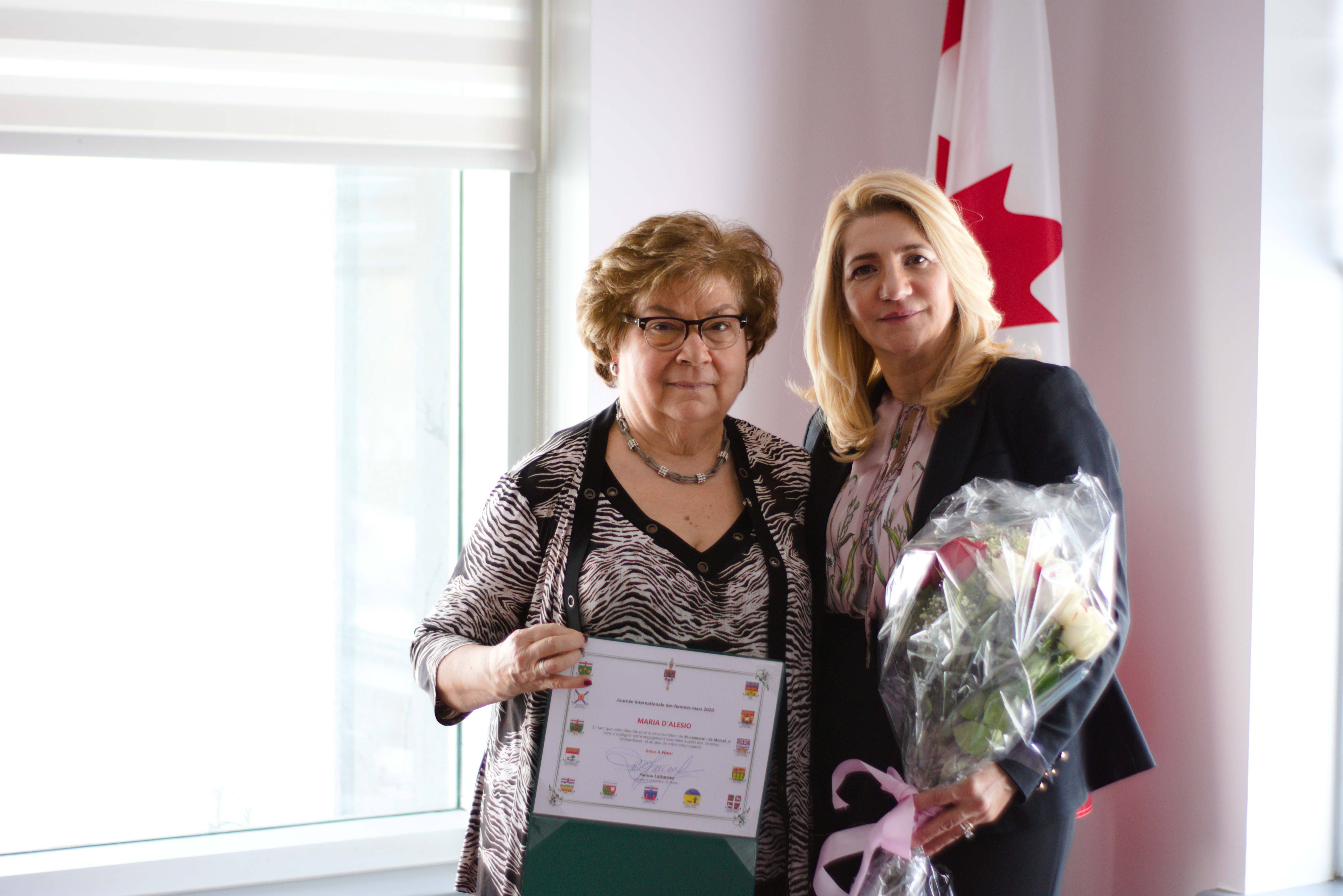 Mme D’Alesio et la députée.