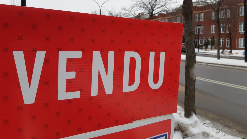 Pancarte immobilière vendu