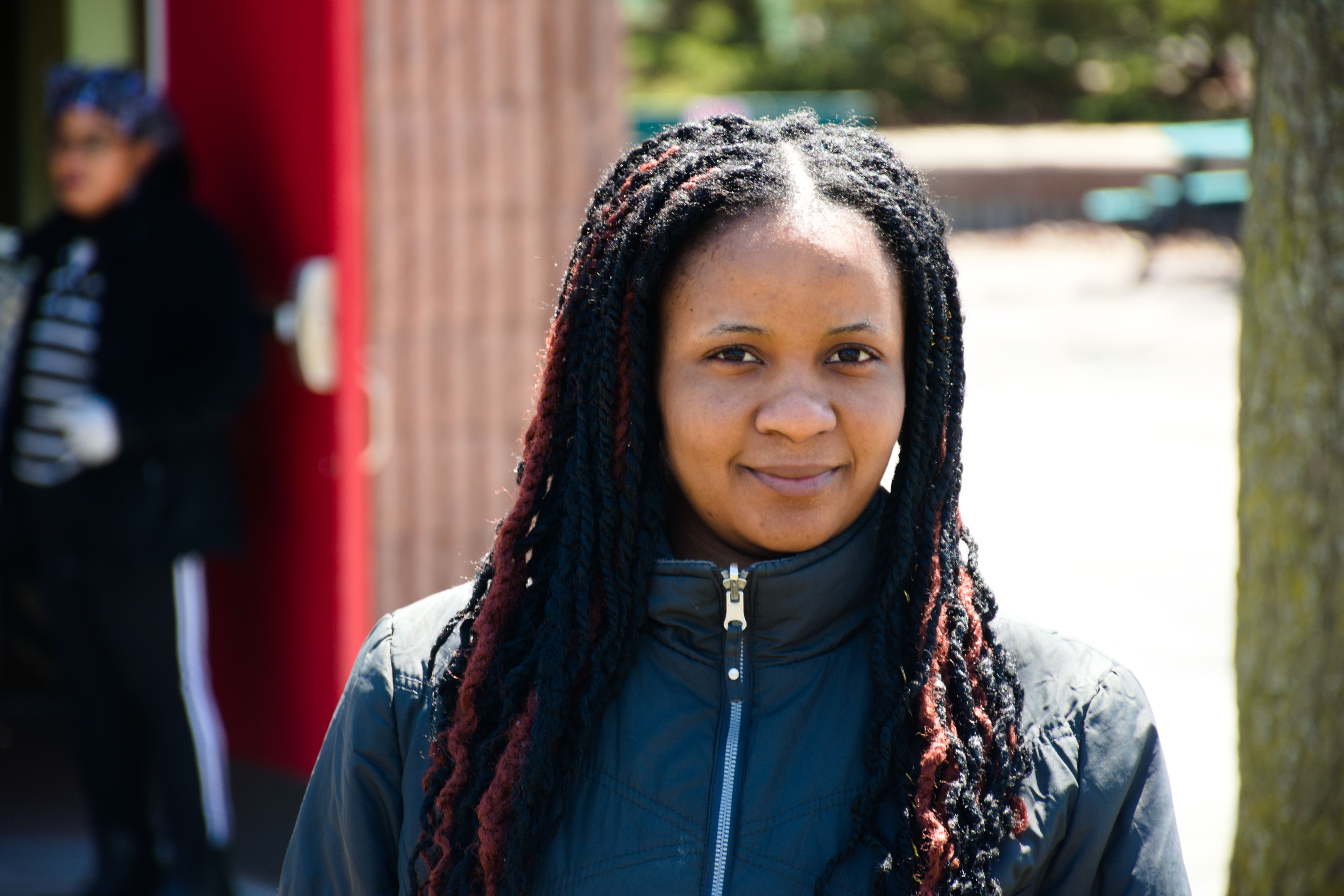 Félicha Gédéon encadre les bénévoles sur place.