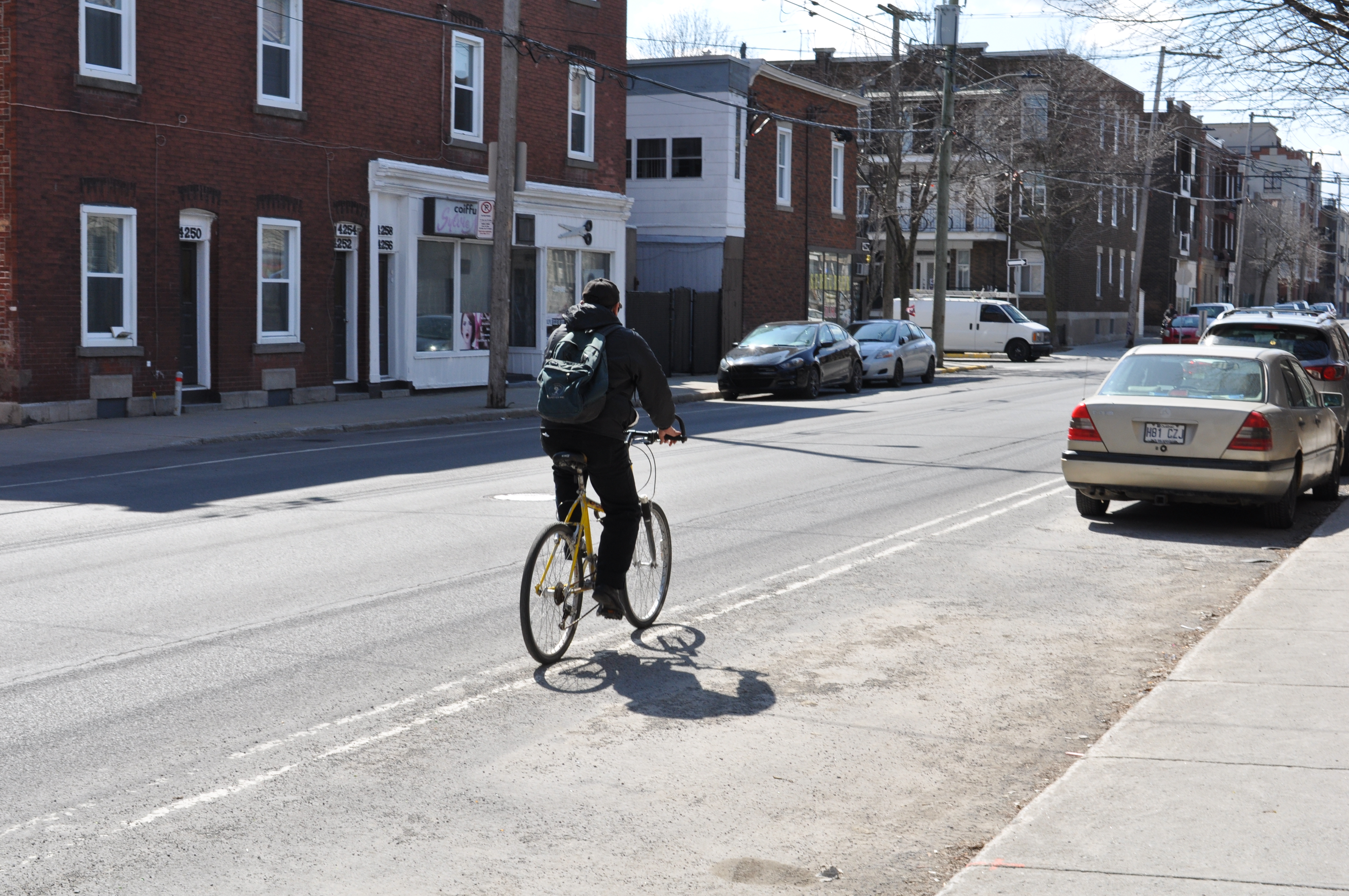 La piste cyclable de la rue de Verdun ne comptabilisera pas l’achalandage des cyclistes.