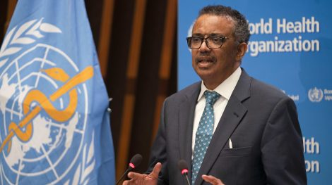 Le directeur g&eacute;n&eacute;ral de l'OMS, Tedros Adhanom Ghebreyesus