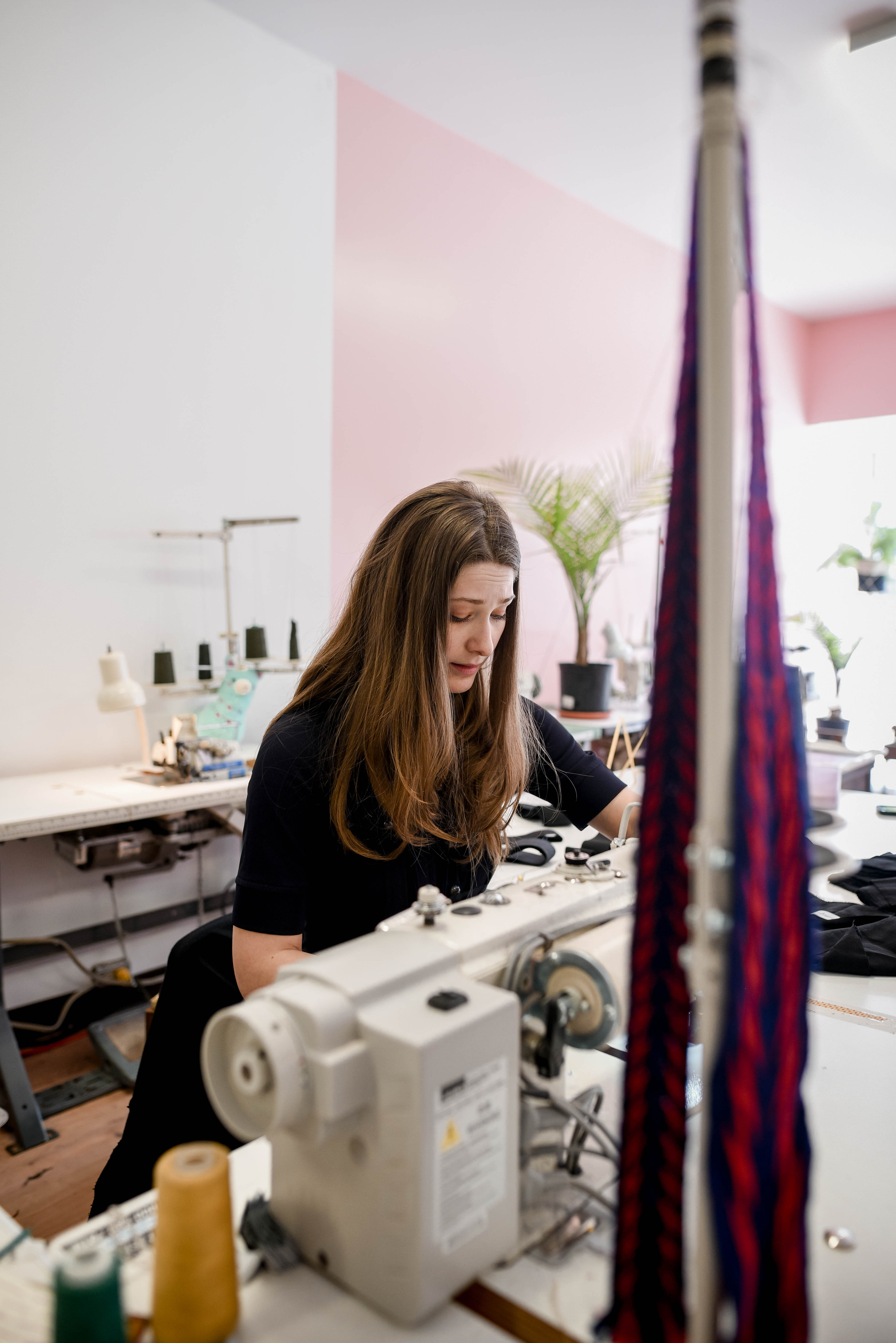 La copropriétaire de la Coop Couturières Pop, Camille Goyette-Gingras