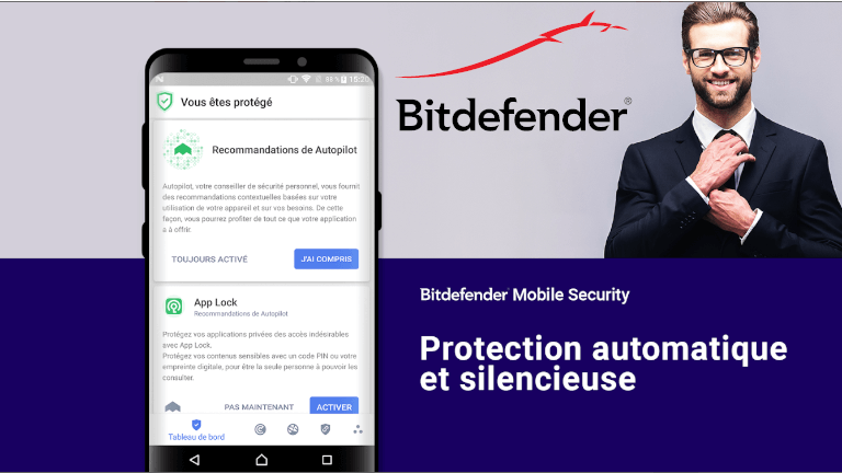 Bitdefender Mobile Security Android t&eacute;l&eacute;phone intelligent tablette