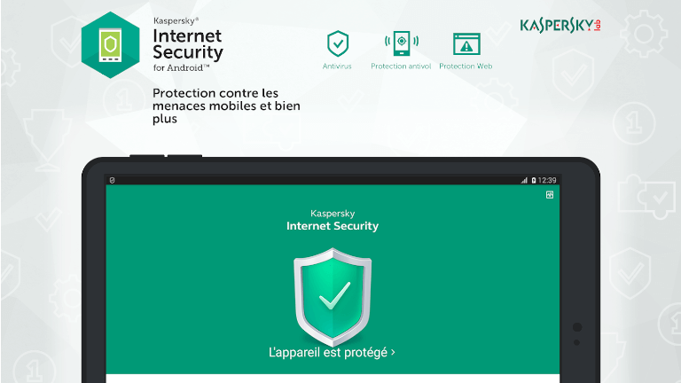 Kaspersky Internet Security t&eacute;l&eacute;phone intelligent tablette Android
