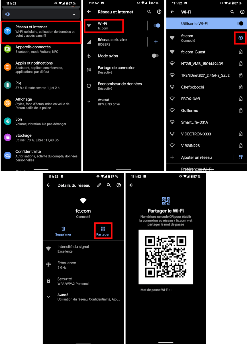 Voici comment générer un code QR pour le mot de passe de son Wi-Fi sur Android. Comment partager le mot de passe de son Wi-Fi sur Android via code QR