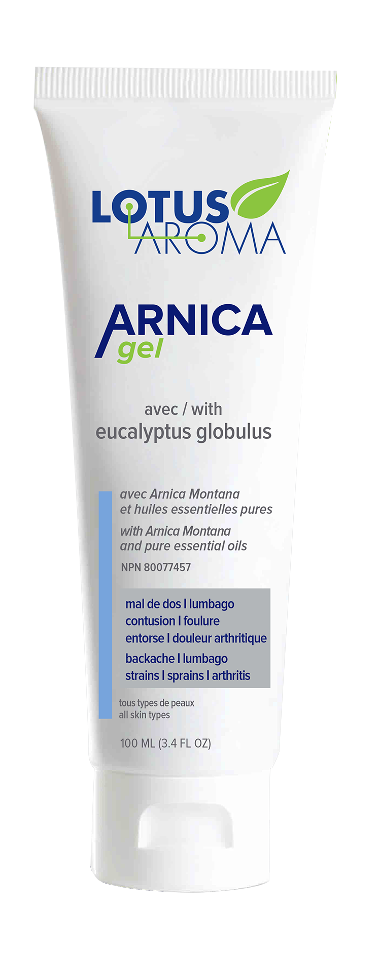 Tube de gel arnica
