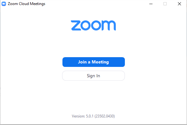 On peut savoir si on a téléchargé une mauvaise version de Zoom en s’assurant qu’on a Zoom 5.0 ou supérieur. Version Zoom 5.0