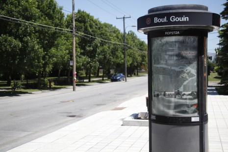 Ville de Montréal a ciblé le boulevard Gouin-Est pour en faire un circuit de « voies actives sécuritaires » pour limiter la propagation du coronavirus.