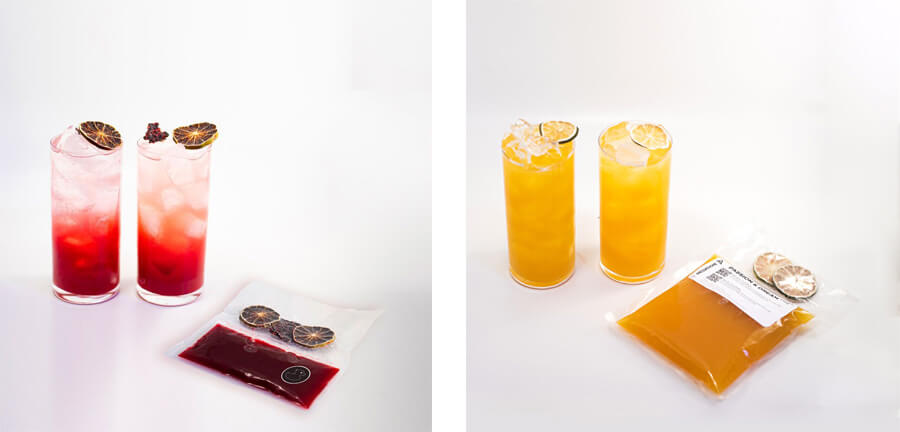 En plus d’être esthétiquement beaux, les cocktails sont uniquement composés d’ingrédients québécois. cocktails prêts à mélanger cook it