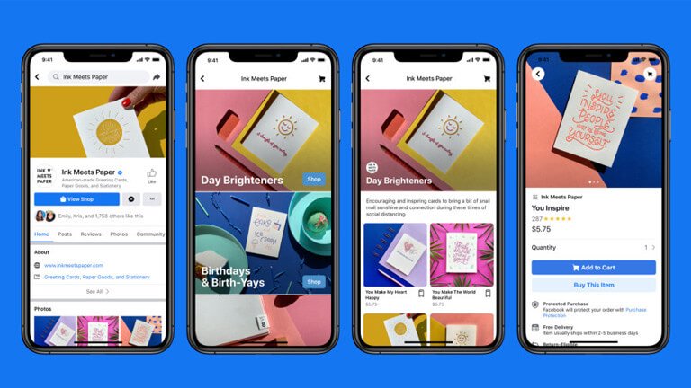 facebook shops shopify commerce en ligne