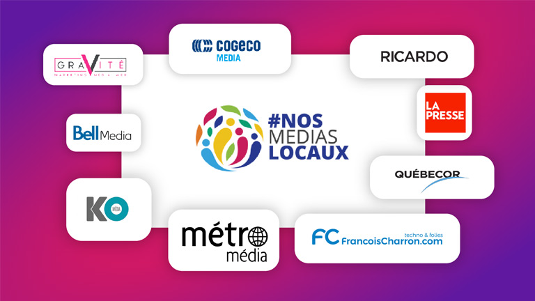 Francoischarron.com se joint à plusieurs médias dans l’initiative #Nosmediaslocaux. #Nosmediaslocaux regroupement médias québécois canadiens