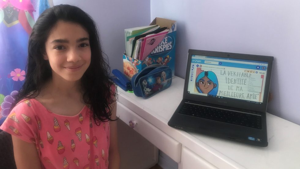 Lydia Ait Kaci Azzou, résidente de Rivière-des-Prairies – Pointe-aux-Trembles a su tirer parti du confinement : à 12 ans, la voilà déjà romancière.