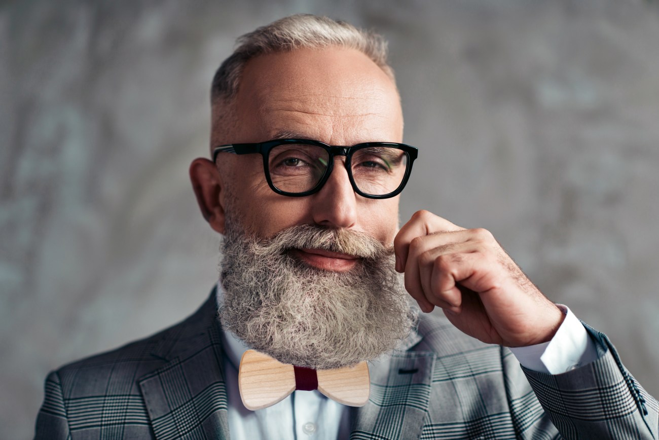 Portrait homme barbu