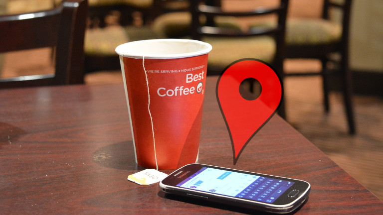 Application Tim Hortons donn&eacute;es localisation