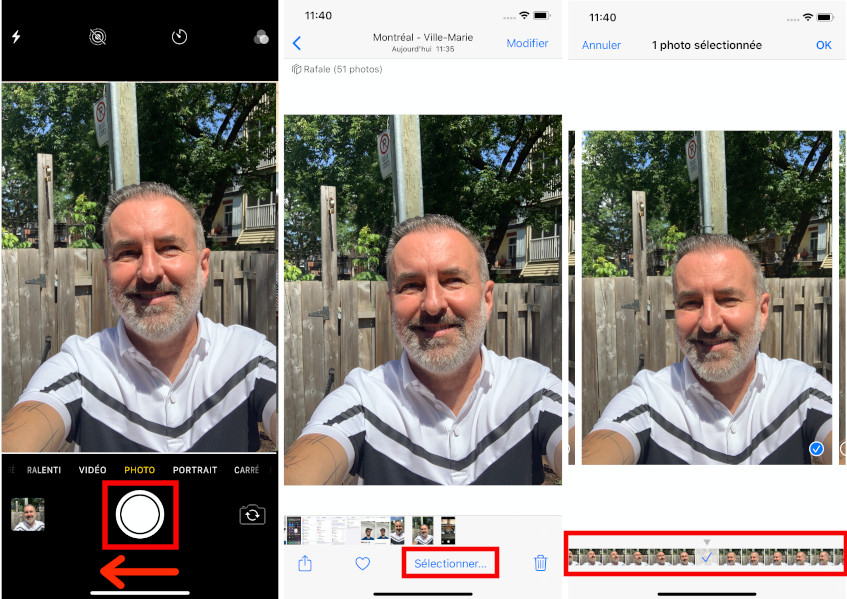 Voici comment faire une rafale de photos sur son iPhone et sélectionner ses clichés favoris. Photos en rafale iPhone comment faire