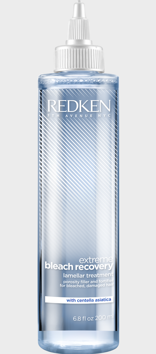 Bouteille de traitement lamellaire