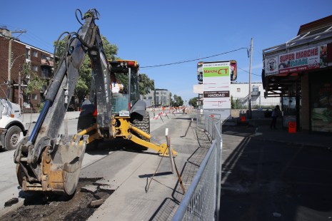 Travaux sur le boulevard Laurentien