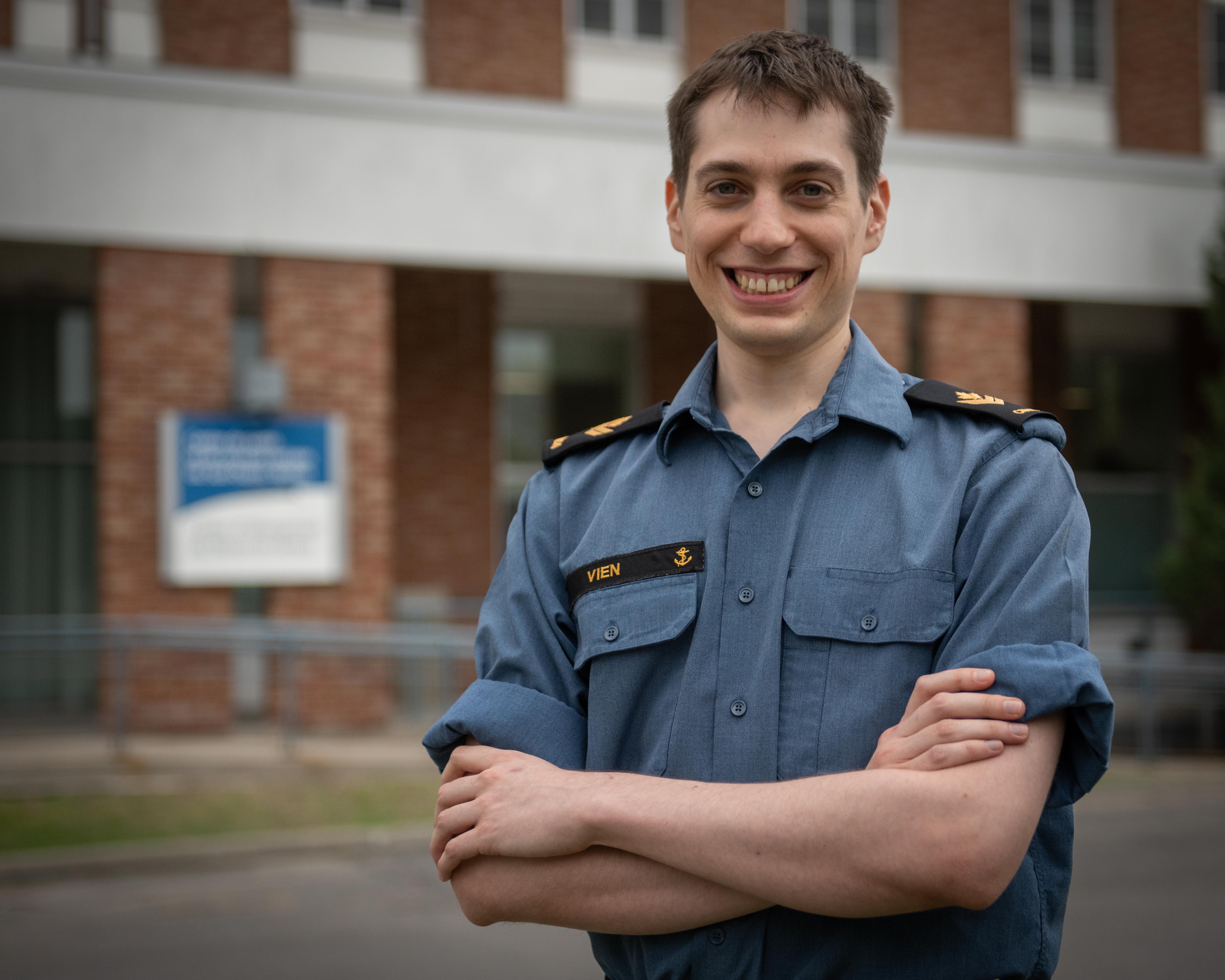 Le matelot-chef Christian Vien a prêté main-forte au CHSLD de Verdun.