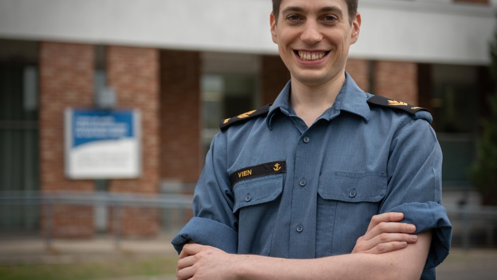 Le matelot-chef Christian Vien a prêté main-forte au CHSLD de Verdun.