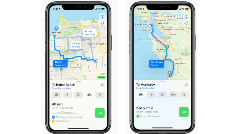 iOS 14 iPhone Maps