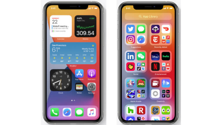 iOS 14 iPhone Widgets App Library