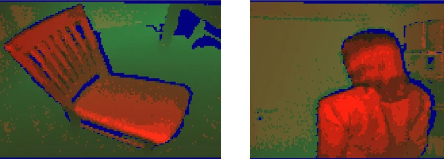 La qualité de l’image obtenue est loin de ressembler à celle d’une photo régulière. images ToF vision nocturne