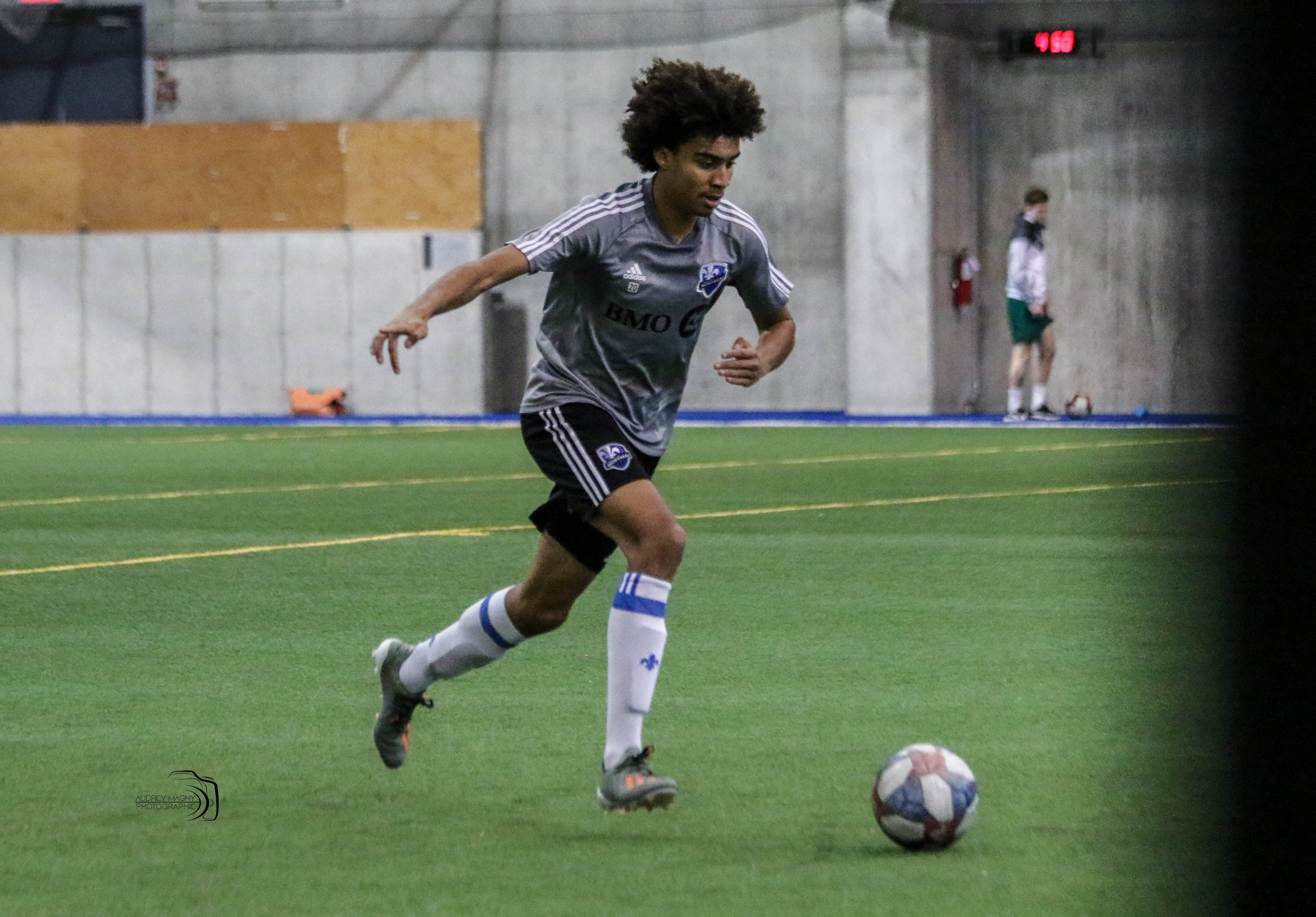 Keesean Ferdinand, 16 ans, lors du camp d’entrainement de l’Impact.