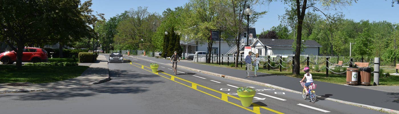 Le Projet poussette vise l’implantation d’un corridor cyclable et piéton sur le boulevard Gouin.