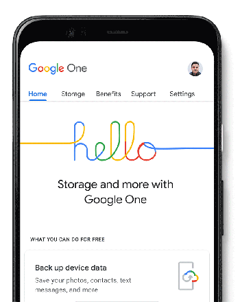 Google One Sauvegarde Téléphone intelligent Android iPhone