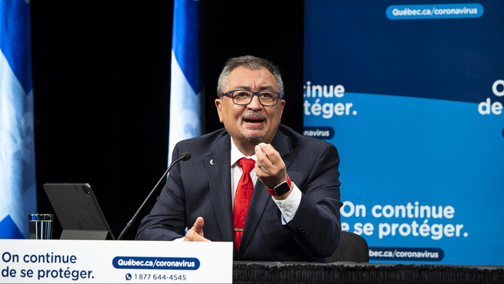 pétition masque Horacio Arruda, directeur national de santé publique du Québec