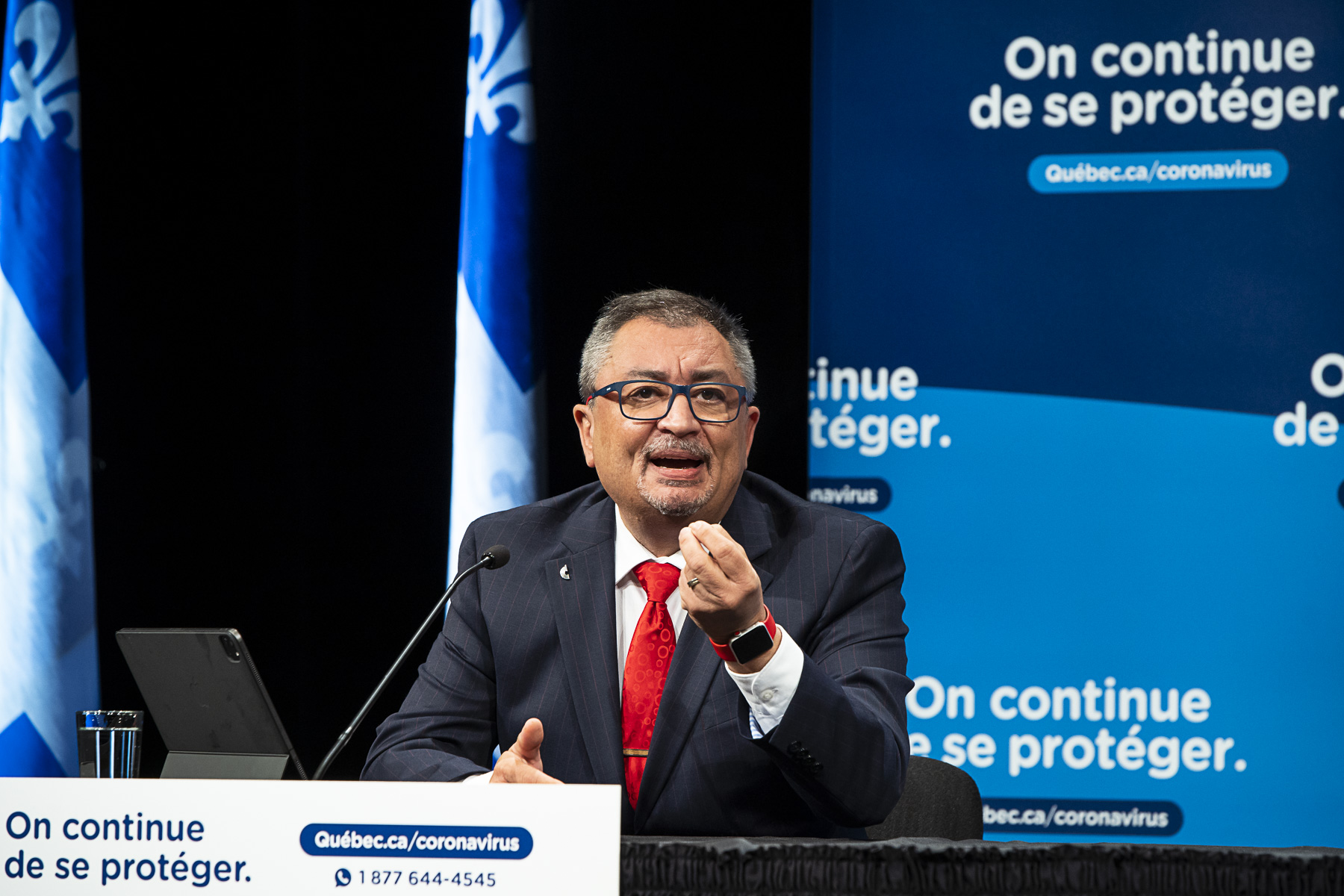 pétition masque Horacio Arruda, directeur national de santé publique du Québec