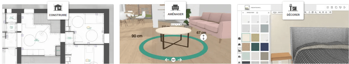 L’outil en ligne nous permet de construire, d’aménager et de décorer. Kozikaza construire aménager décorer