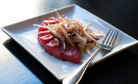 Assiette de gravlax de saumon