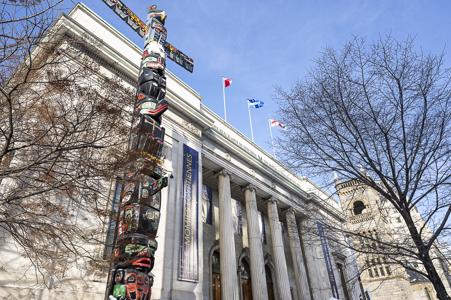 Le musée des beaux-arts de Montréal.