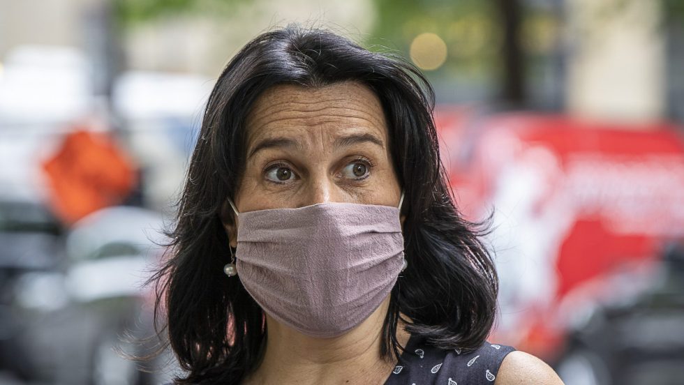 port du masque La mairesse de Montréal, Valérie Plante