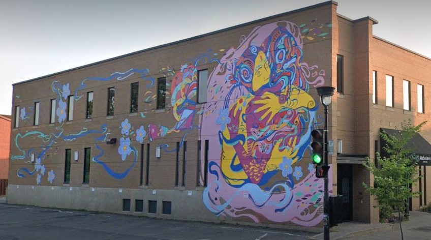 Murale Société alzheimer de Montréal