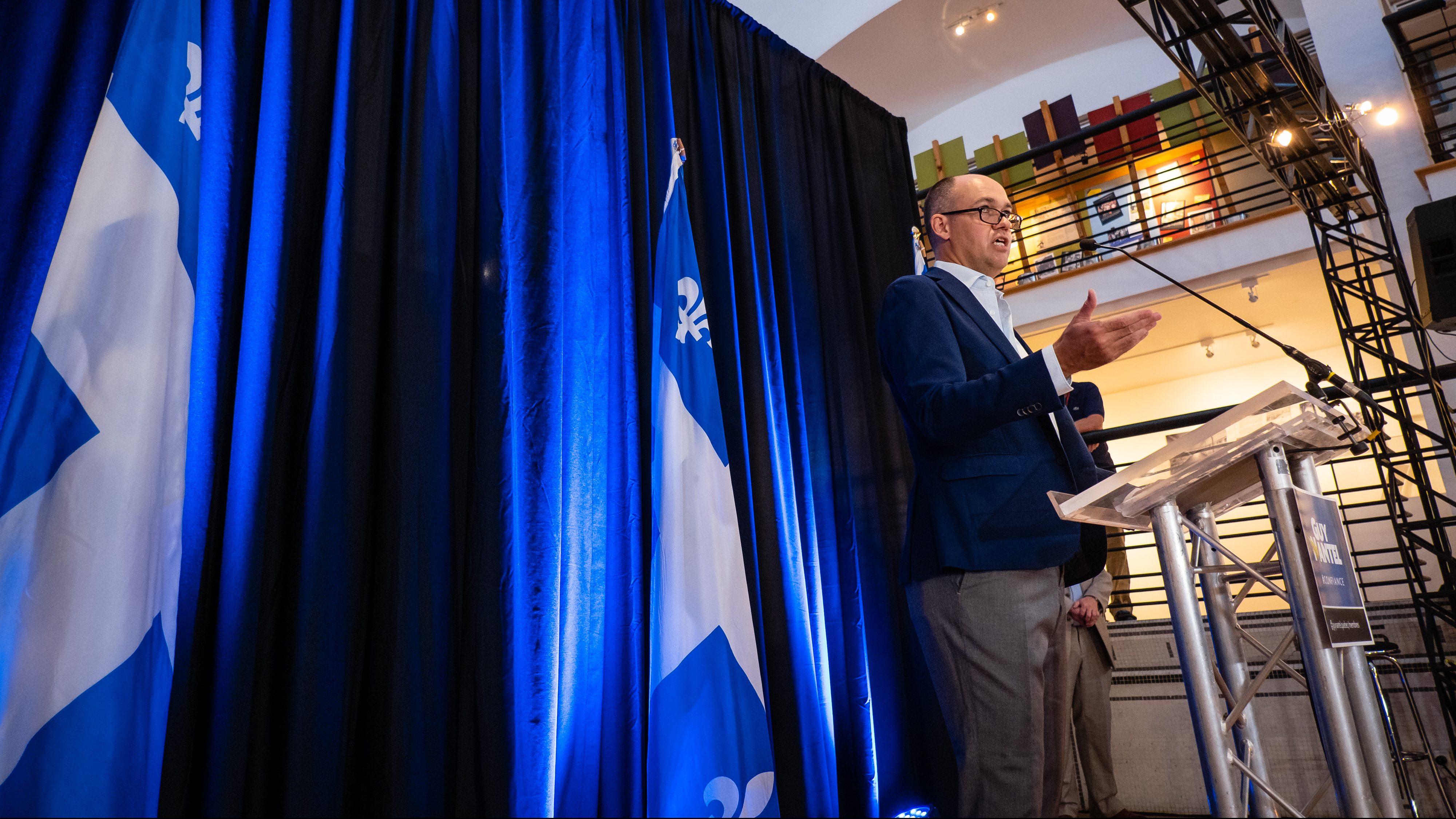 Le candidat à la chefferie du PQ Guy Nantel